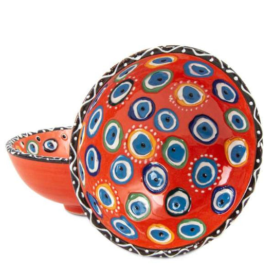 Bol Ceramic Pictat Manual – Model Ochi Protectori image 0