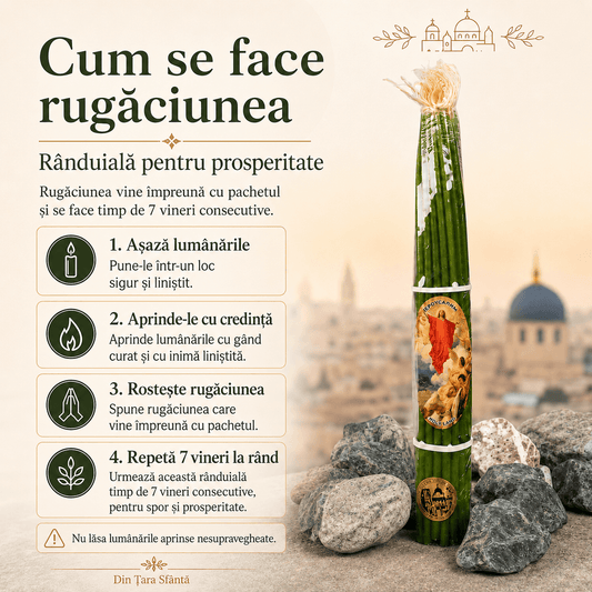 Rugăciunea celor 33 de lumânări de la Sfântul Mormânt pentru prosperitate
