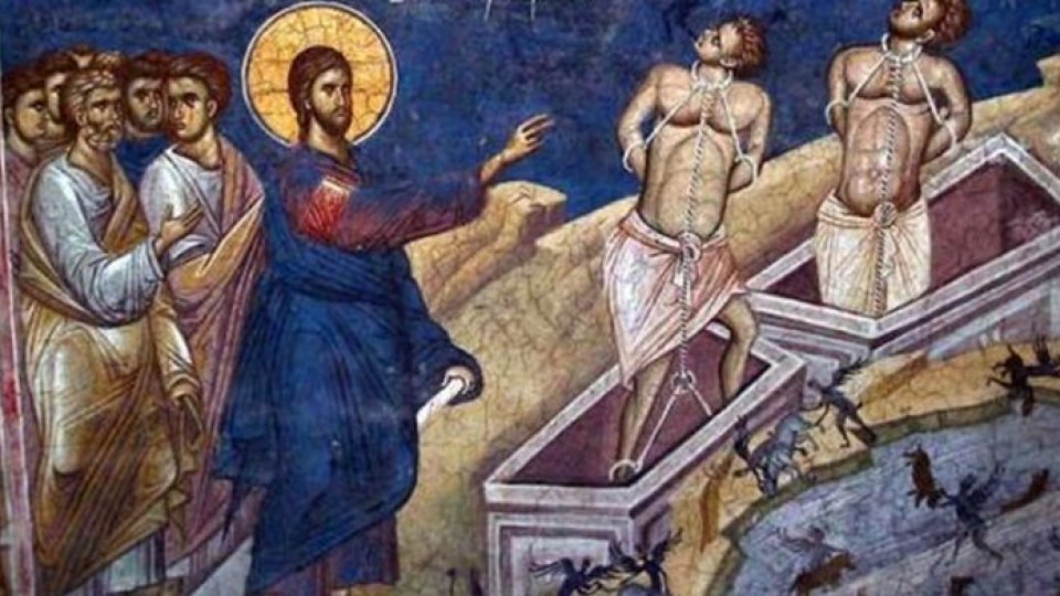 Iisus alungă demonii într-o turmă de porci||Iisus alungă demonii într-o turmă de porci