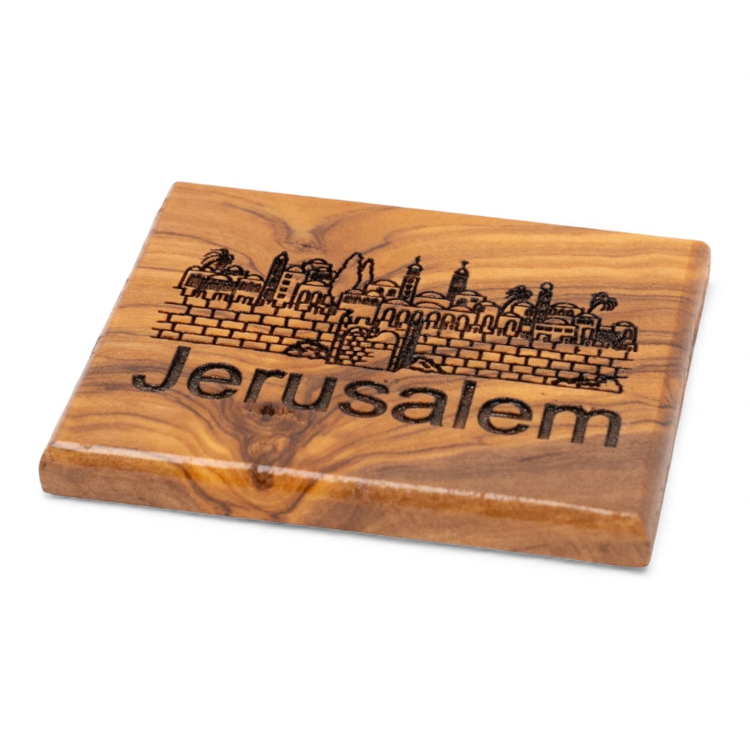 Magnet din lemn de măslin „Jerusalem” image 1
