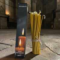 Lumânări purificatoare din ceară de albine 100% – Sfințite din Biserica Sfântului Mormânt image 1