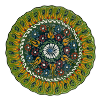 Farfurie ceramică decorativă 18 cm – pictată manual în Ierusalim - Model 3 image