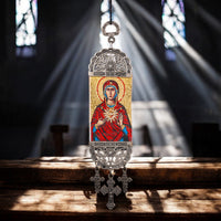 Icoană tapiserie fină – Inima Sacră a Mariei image 0