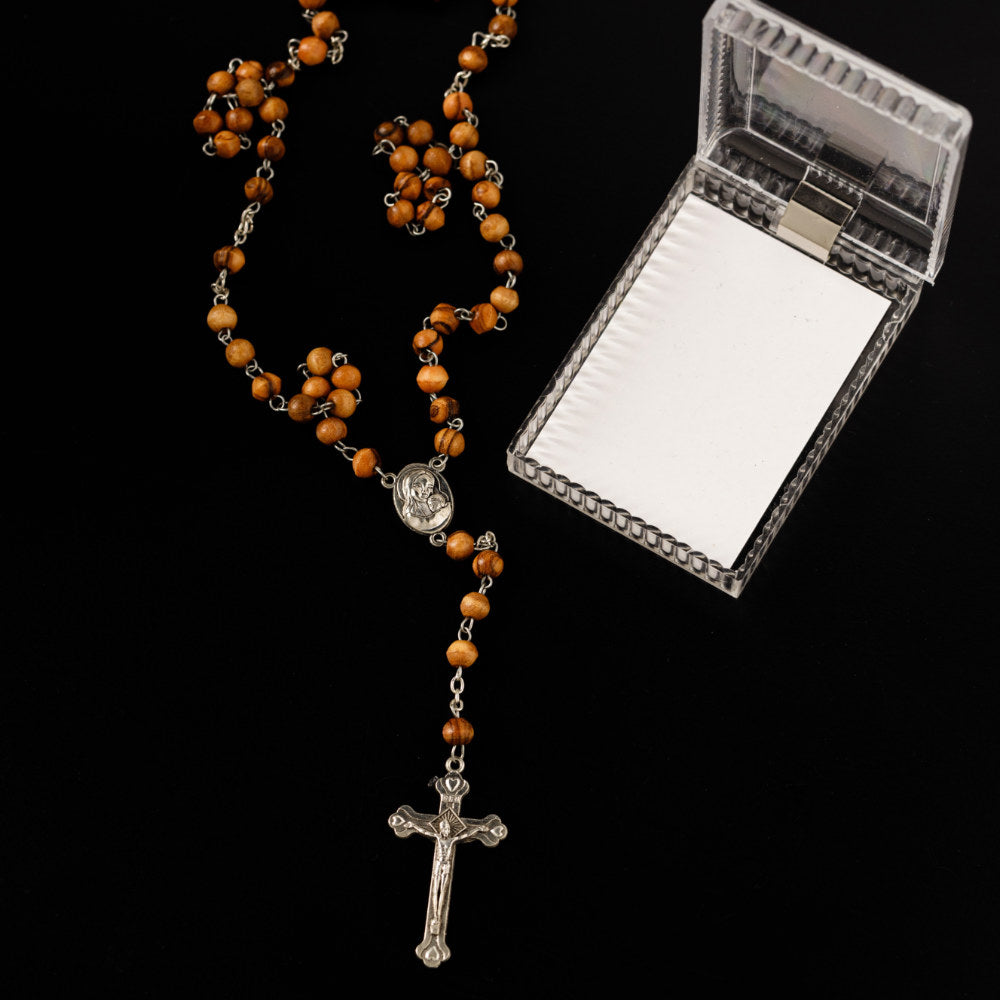 Metanier din lemn de măslin, realizat manual în Bethlehem. Sfintit la piatra ungerii image 1
