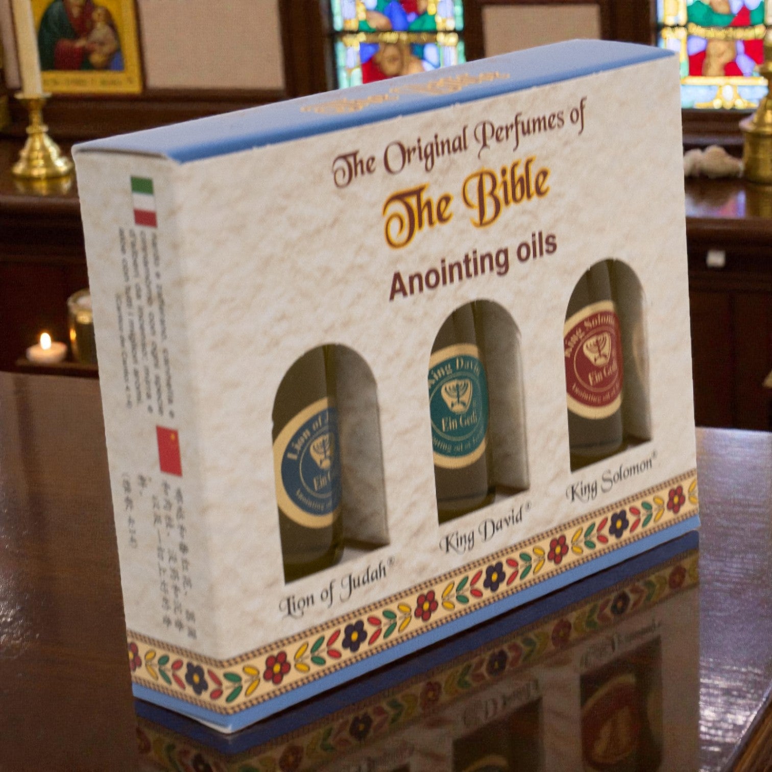 Set de 3 Miruri din Pustiul Iudeii – Lion of Judah, King David & King Solomon image 1