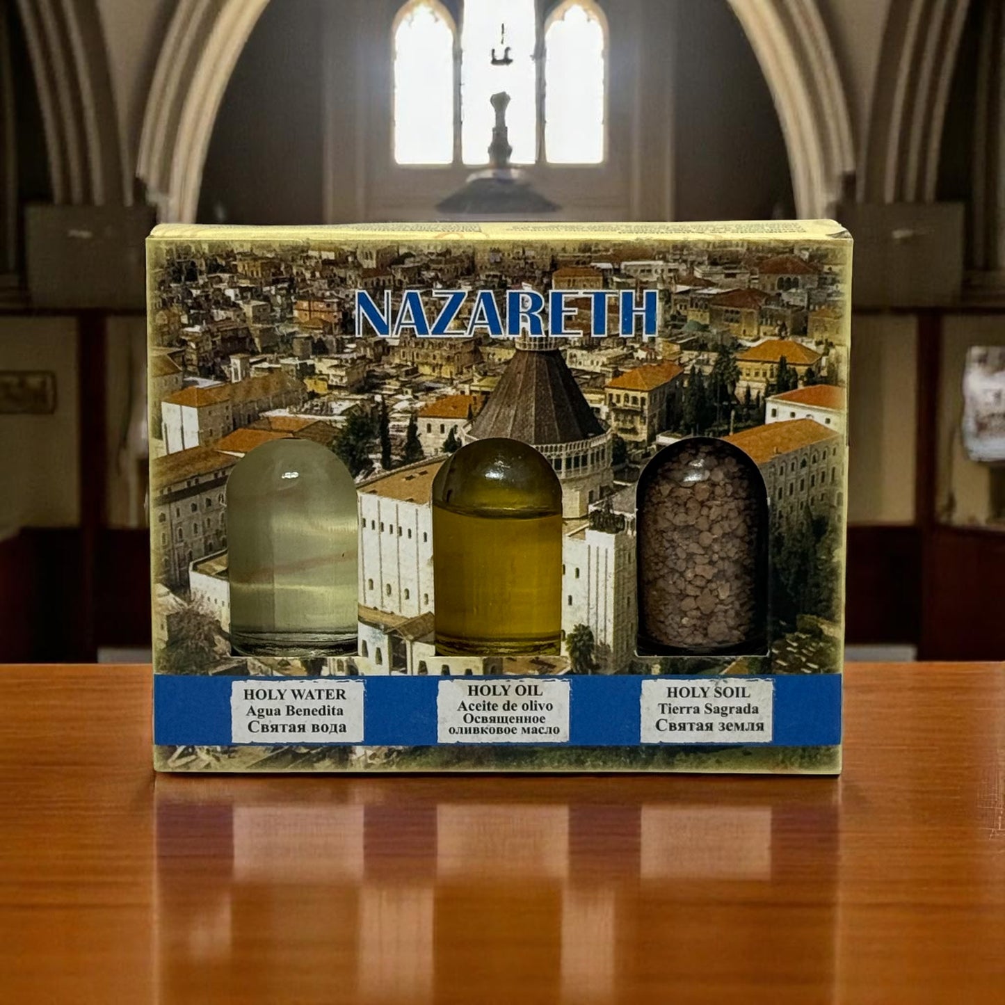 Set 3 elemente Sfinte din Biserica Bunei Vestiri Nazareth image 0