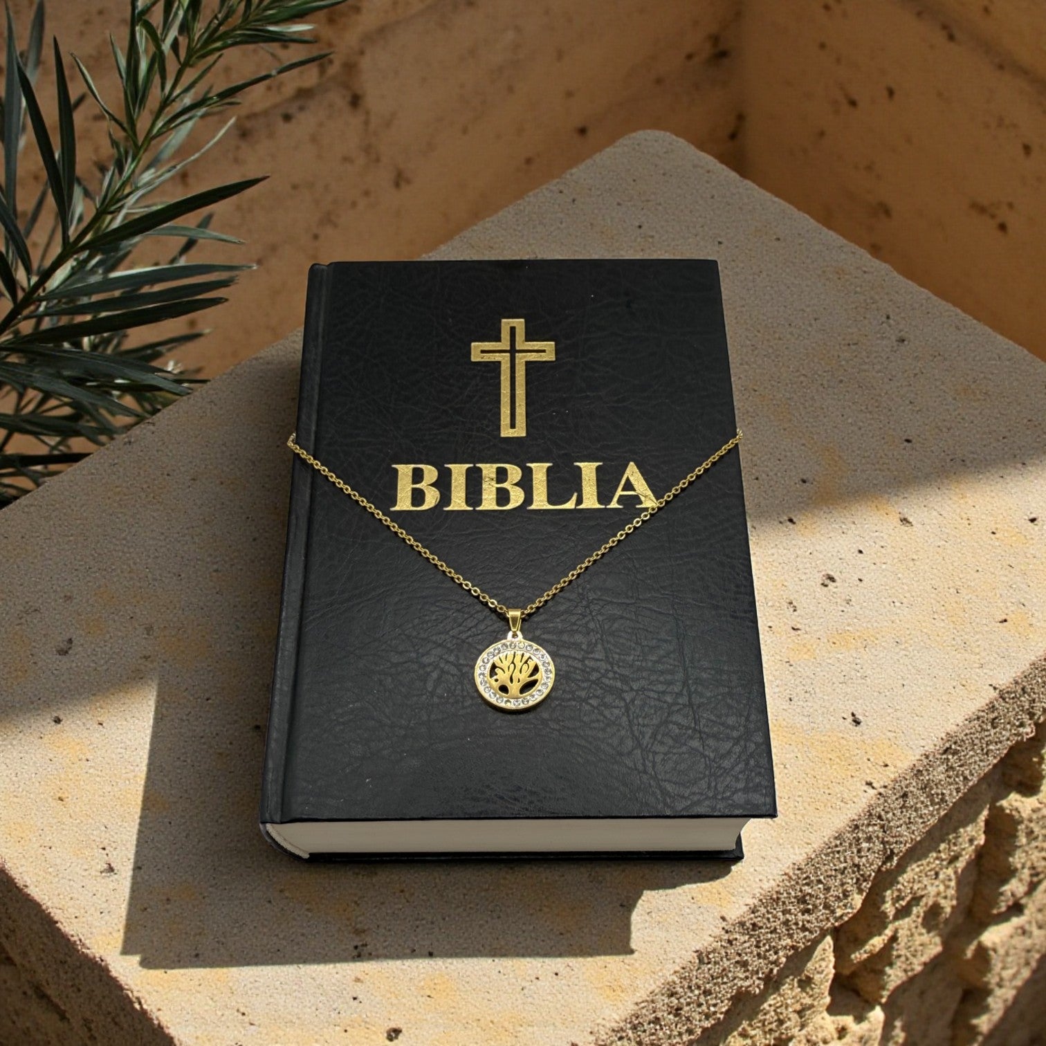 Colier "Shalom", suflat cu aur de 18k, din Ierusalim image 4