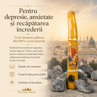 Pachetul celor 33 de lumânări galbene - Pentru depresie, anxietate și recăpătarea încrederii
