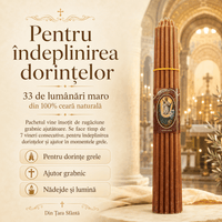 Pachetul celor 33 de Lumânări ale lui Iisus Hristos de la Biserica Sfântul Mormânt din Ierusalim