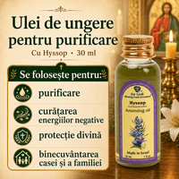 Ulei de Ungere pentru Purificare – Hyssop (Zea mays), 30 ml
