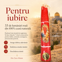 Pachetul celor 33 de lumânări roșii - Pentru iubire