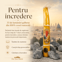 Pachetul celor 33 de lumânări galbene - Pentru încredere