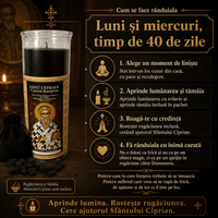 Lumânarea pentru dezlegare a Sfântului Ciprian