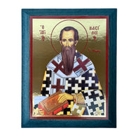 Icoana Sfantul Vasile cel Mare - Arhiepiscop al Cezareei Capadociei, pe Lemn