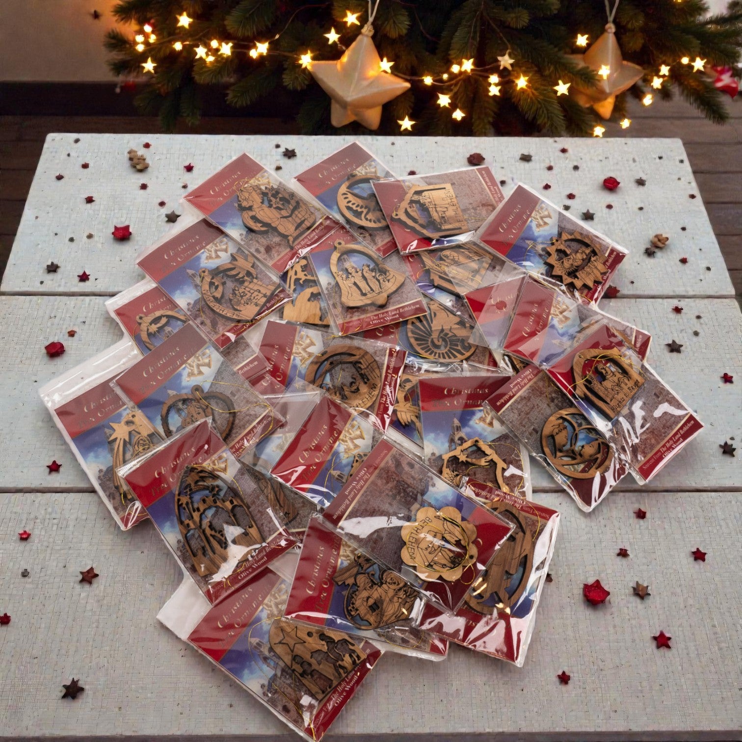 Set 6 decorațiuni brad „Nașterea Domnului – Bethlehem” image 4