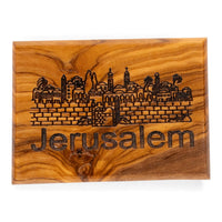 Magnet din lemn de măslin „Jerusalem” image 0