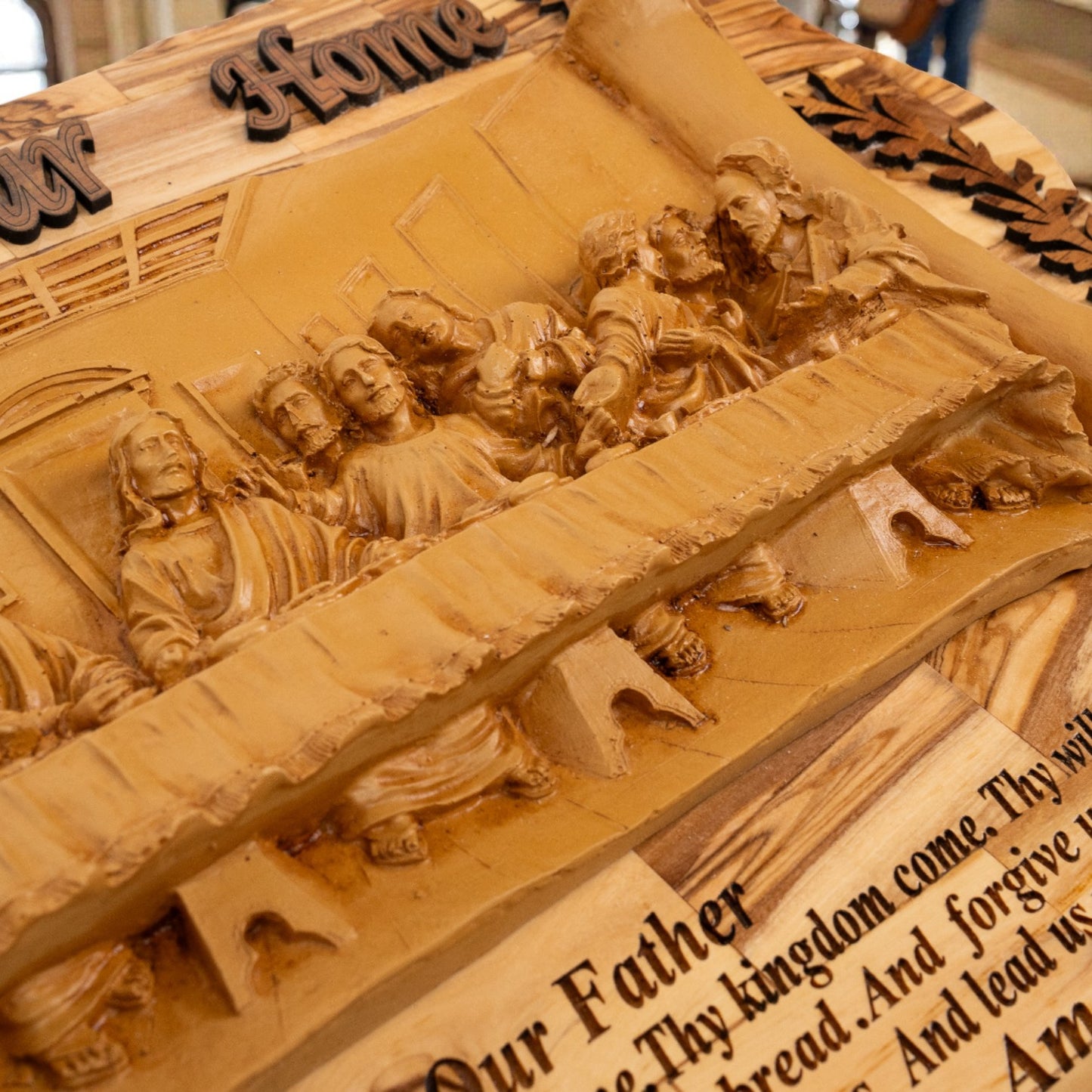 Icoană Sculptată din Lemn – Cina cea de Taină image 7