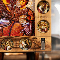 Icoană „Maica Domnului din Bethlehem”, cu Cele 14 Stații ale Crucii image 4