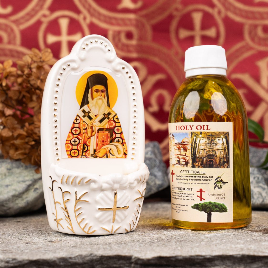 Ulei de candelă binecuvântat, provenit direct din Biserica Sfântului Mormânt image 2