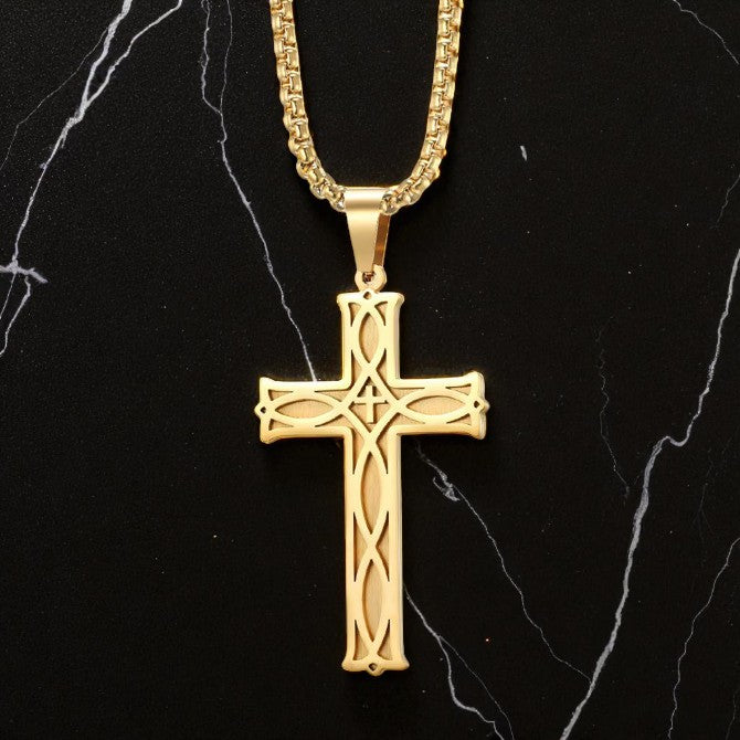 Colier cu Cruciuliță Lumina Eternă image 3