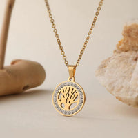 Colier "Shalom", suflat cu aur de 18k, din Ierusalim image 0