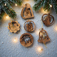 Set 6 decorațiuni brad „Nașterea Domnului – Bethlehem” image 1