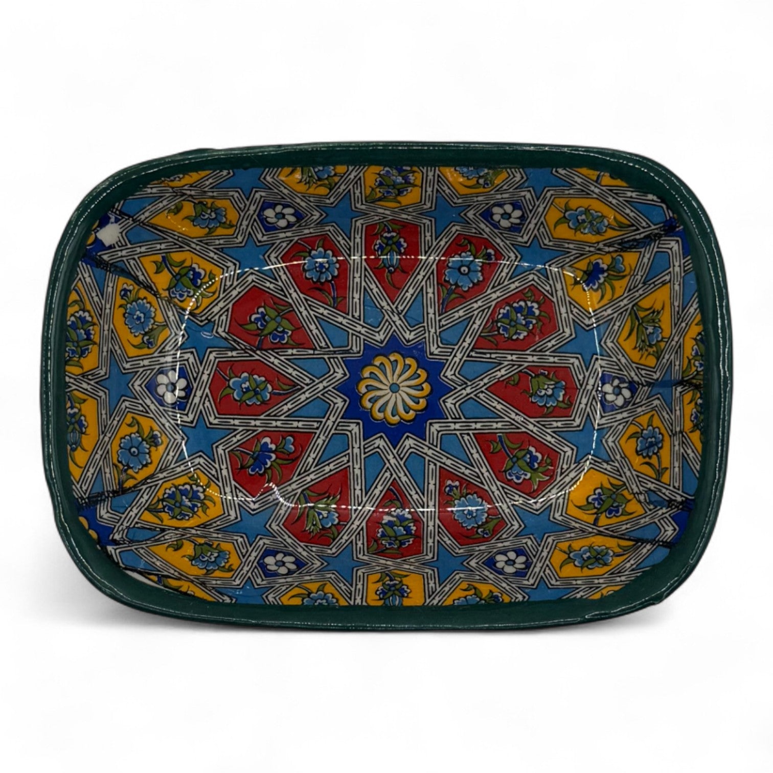 Bol Ceramic Pictat Manual – Modele Tradiționale Colorate - Model 1 image