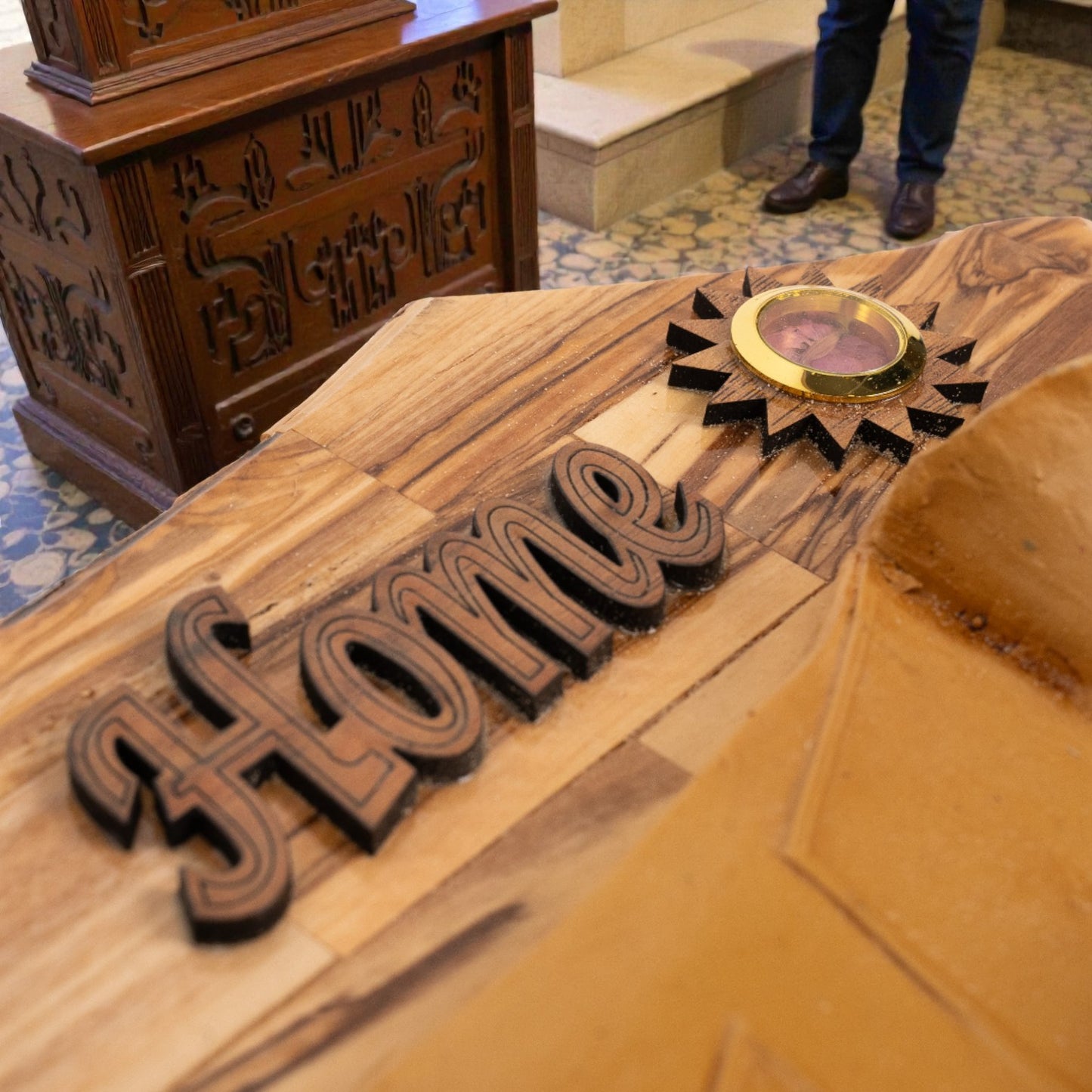 Icoană Sculptată din Lemn – Cina cea de Taină image 6