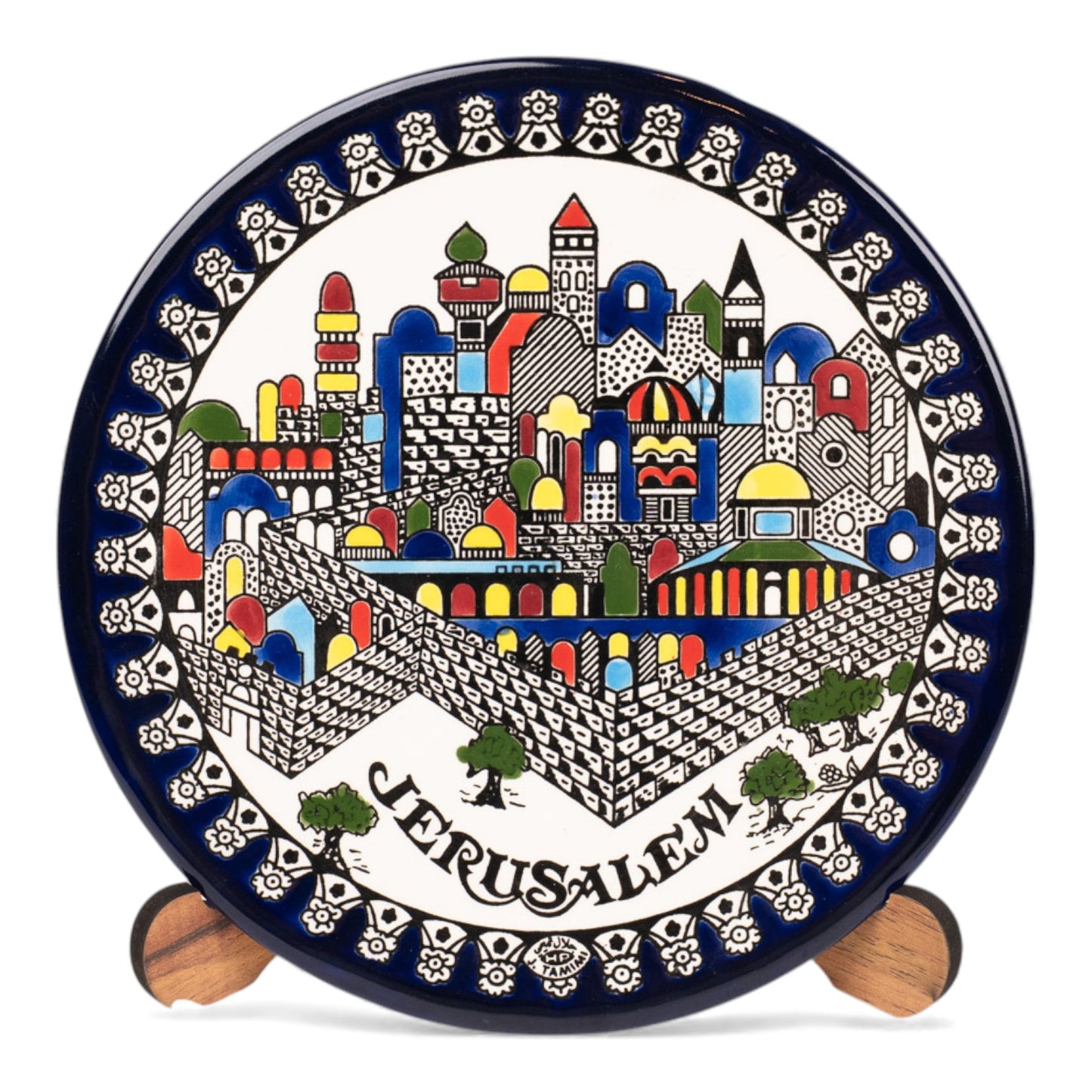 Farfurie ceramică din Ierusalim - Model 1 image 0