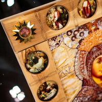 Icoană „Maica Domnului din Bethlehem”, cu Cele 14 Stații ale Crucii image 2