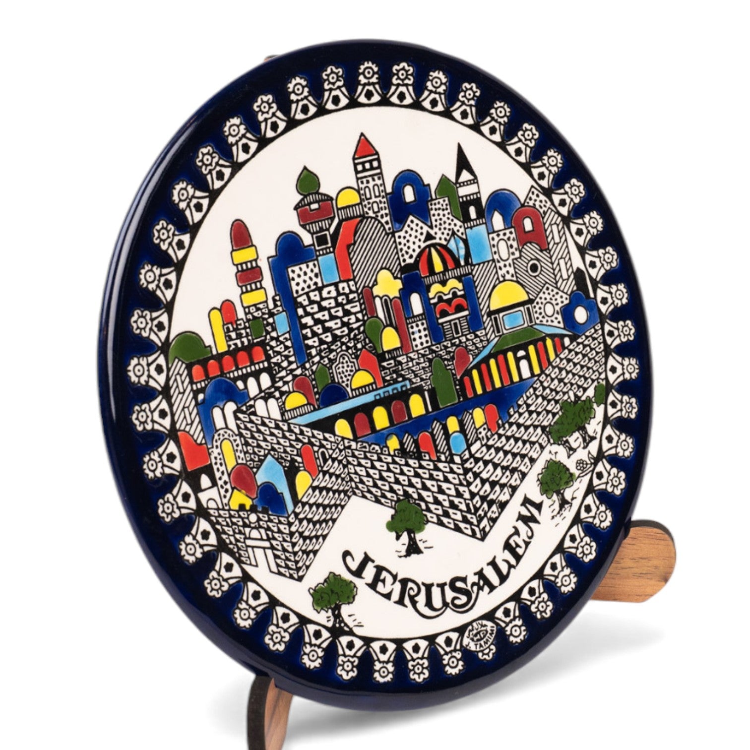 Farfurie ceramică din Ierusalim - Model 1 image 1