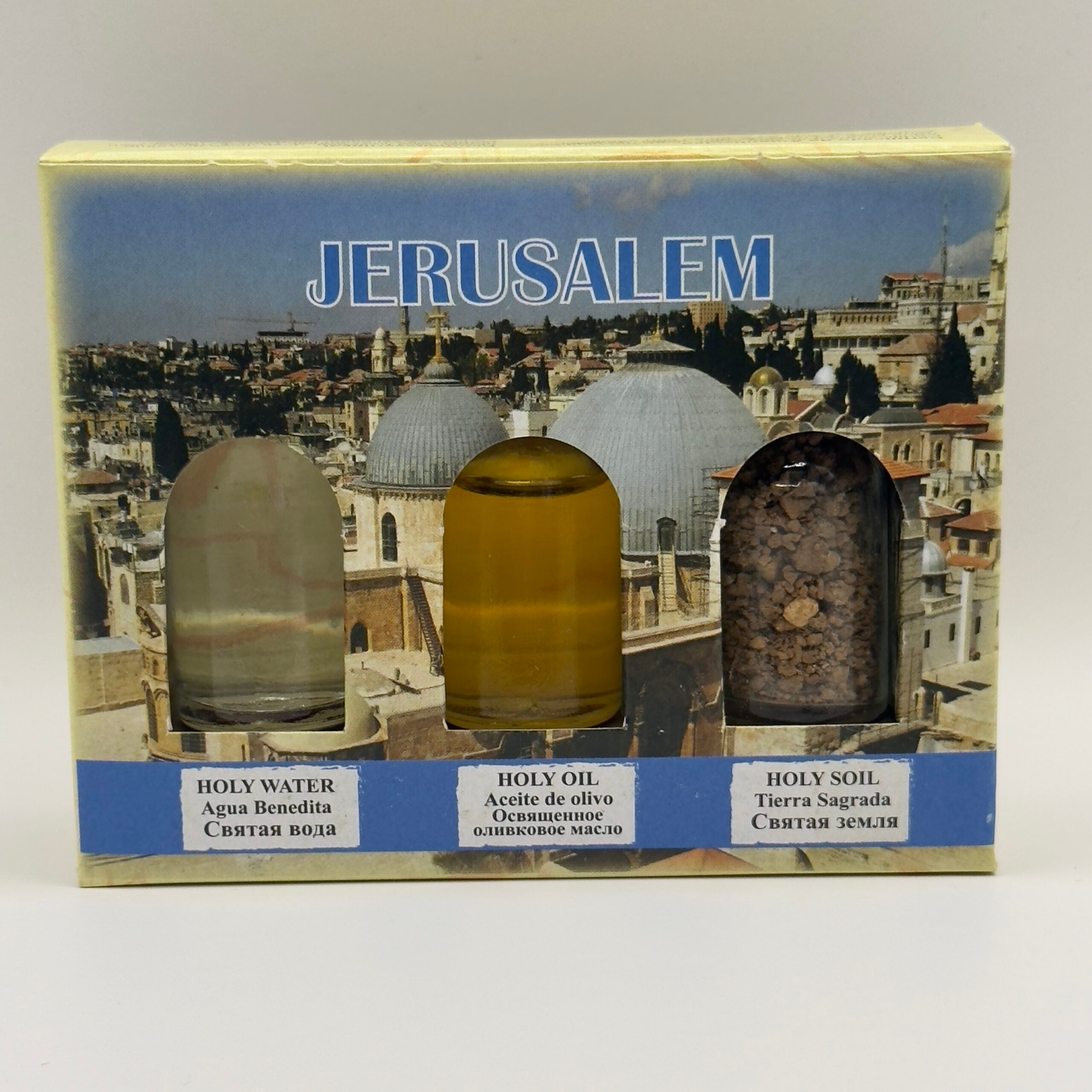 Set 3 elemente sfinte de la Biserica Sfântul Mormânt din Ierusalim image 0