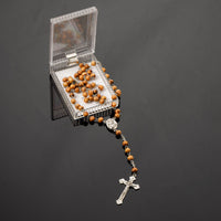 Metanier din lemn de măslin, realizat manual în Bethlehem. Sfintit la piatra ungerii image 4