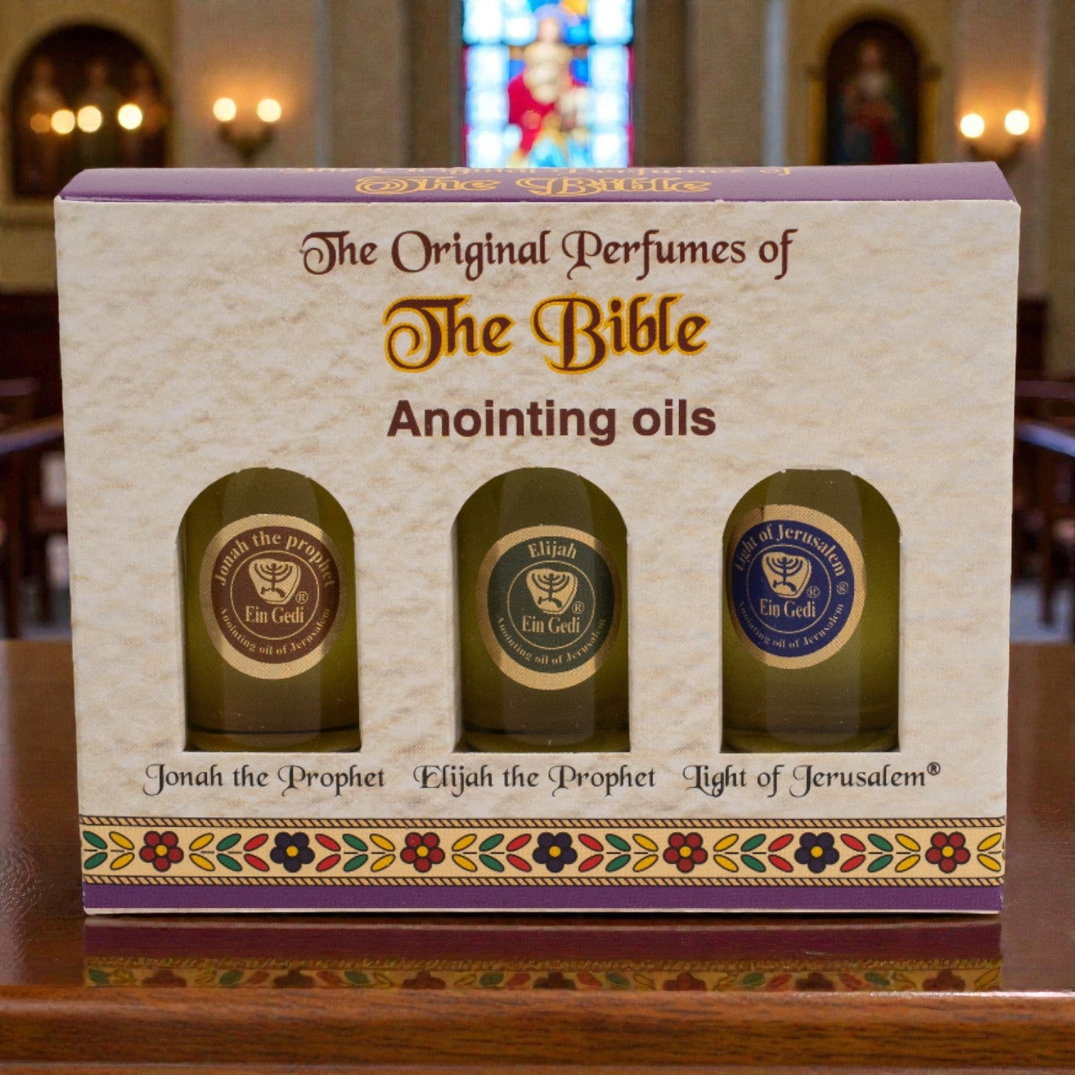 Set de 3 Miruri din Pustiul Iudeii – Jonah the Prophet, Elijah the Prophet & Light of Jerusalem image 0