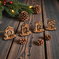 Set 4 decorațiuni brad „Nașterea Domnului – Bethlehem” image 3